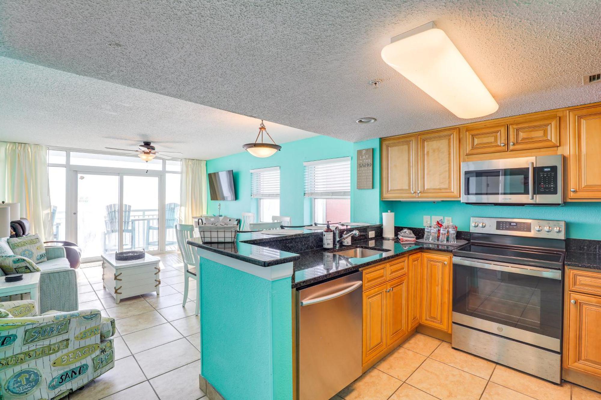 Oceanfront Condo With Huge Balcony Walk To Skywheel Миртл-Бич Экстерьер фото